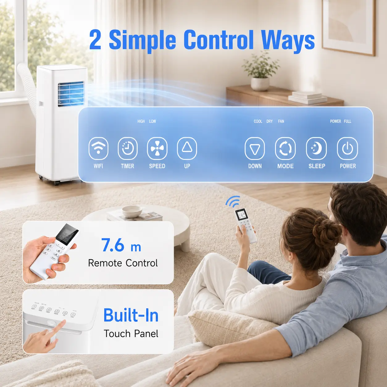 Dual-turbo airflow portable air conditioner — image 6
